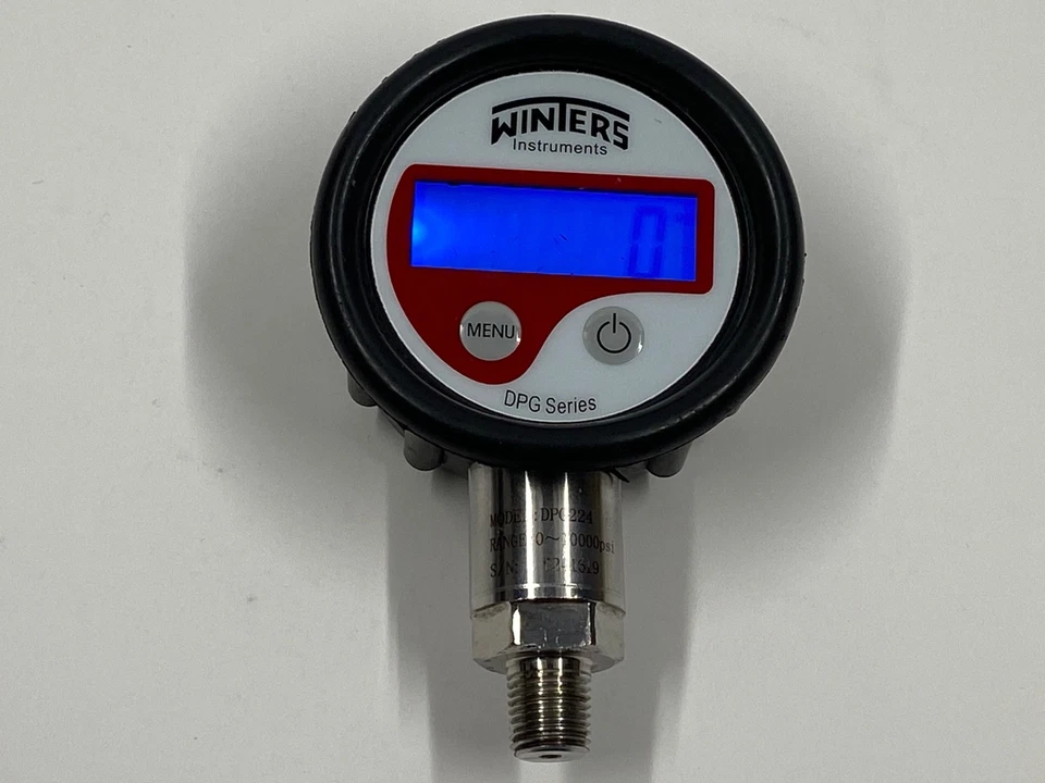 Winters DPG224 Digital Pressure Gauge ABS Case Rubber Boot Stainless 0-10000psi - Image 1 of 4