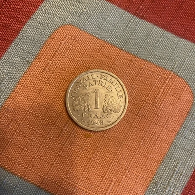 Moneda franca 1943 Segunda Guerra Mundial Foto 1 de 2