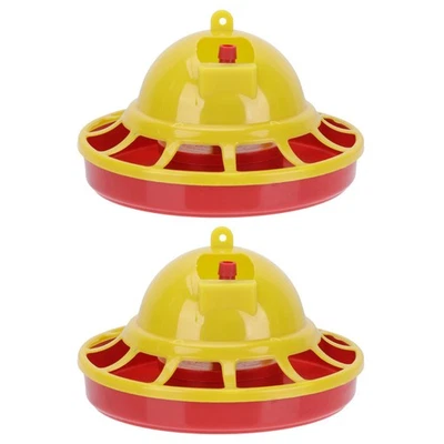  2 Pcs Hühnertränke Futterautomat Geflügel Vogelhäuschen Für Haustiere - Bild 1 von 4