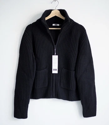 Вязаная куртка на молнии Lemaire из смеси овечьей шерсти Uniqlo размер средний - Изображение 1 из 4