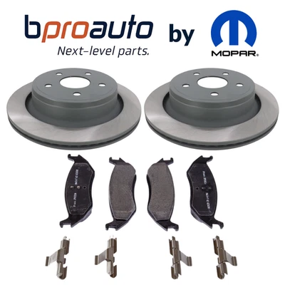 2X DISQUE FREIN ARRIÈRE + PLAQUETTES POUR RAM 1500 2011-2024 BPROAUTO BY MOPAR Foto 1 de 4