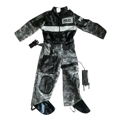 Teetot & Co. - Disfraz de policía (niño 3-4) - con binoculares y esposas Foto 1 de 4