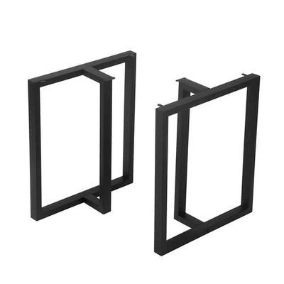 Patas de mesa decoración rústica en forma de T, metal resistente, 28' de altura, H28"x W24" B Foto 1 de 4