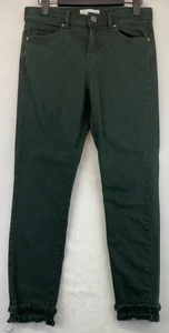 Ann Taylor Loft Jeans - Womens Size 26/2 - Green - Double Cuff Raw Hem (3416) - Picture 1 of 21