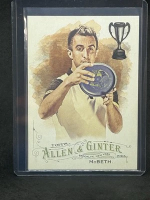 Paul McBeth 2016 Topps Allen & Ginter Rookie #249 - Disc Golf Champion A1 - Image 1 of 2