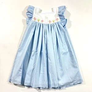 The Proper Peony Cotton Tail Collection Dress Size 6 Blue - Picture 1 of 7