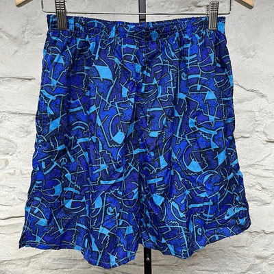 Nike Nylon Running Shorts Hiking Soccer Vtg 90s y2k AOP Drawstring Lightweight - Image 1 of 4