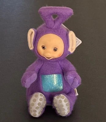 Peluche Playskool Teletubbies Beanlings Tinky Winky 1998 De colección 6" Etiqueta Original Púrpura Foto 1 de 4