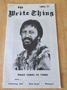 The Write Thing - Fanzine - Year 8, #33 - May/June 1981 - Ringo Comes To Town - Imagen 1 de 2