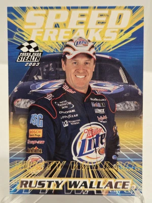 Rusty Wallace 🛞 2003 Press Pass Stealth SPEED FREAKS 🛞 FREE SHIPPING! 🏆☄️🏆☄️ - Image 1 of 2