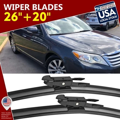 Limpiaparabrisas de goma suave 26" y 20" para Lincoln MKS 2010-16 Foto 1 de 4