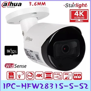 Dahua IPC-HFW2831S-S-S2 8MP Starlight IR 30m WDR H.265 IVS PoE  IP Bullet Camera - Picture 1 of 27