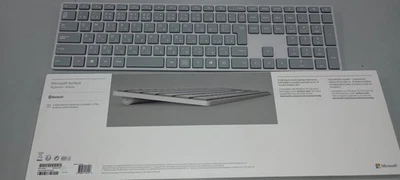 MICROSOFT WIRELESS SURFACE KEYBOARD, JAPANESE/ENGLISH FONT - SILVER - Image 1 of 4