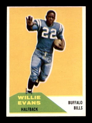 1960 Fleer #65 Willie Evans RC EXMT/EXMT+ X3557876 - Image 1 of 3