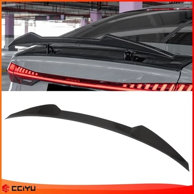 1x Carbon Fiber Spoiler Wing For 2013-2017 Audi A7 S7 RS7 Foto 1 de 4