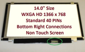 Display Schermo Samsung ltn140at28 14" LCD LED 40 pin per PC portatile 093V4H - Picture 1 of 1