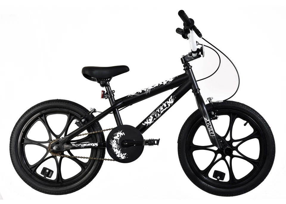 XN-4-18 Freestyle BMX Bike 18" MAG Wheels Boys Girls Bicycle w Stunt Pegs Black - Image 1 of 1