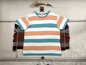 Levi's LVC T-Shirt L 60s Sportswear Single Stitch Vintage Clothing Blue Stripe - Picture 1 of 11