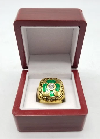 Boston Celtics LARRY BIRD 1984 Replica NBA Finals World Championship Ring in Box Cover