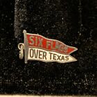 Vintage “Six Flags Over Texas” Red And White Enamel Flag Charm Sterling Lot I