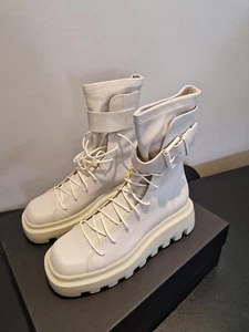 BNWT VIC MATIE   IVORY Lace Up ankle boots UK 6 EUR 39 Rrp £330 - Picture 1 of 8