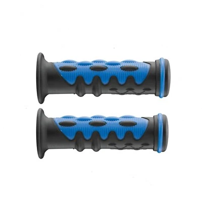 Bikemaster Superstar 7/8'' Rubber Grips Blue/Black 101883 - Image 1 of 4