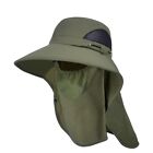 Outdoor facecovering hat sun protection wide brim lightweight material