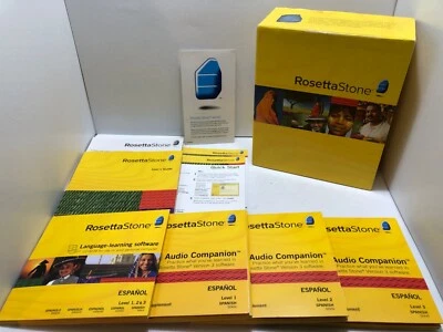 Rosetta Stone Spanish (Latin America) Version 3 Level 1-3 Español Good Condition - Image 1 of 4
