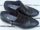 Dr. Scholls Womens Shoes Black 8  Bootie Leather Slip On Zipper Casual Comfort