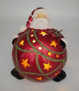 Hogar Reflejos Santa Adorno Figura Luminaria Color Cambiante LED Por QVC - Imagen 1 de 9