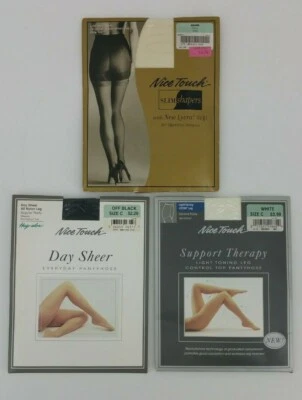 3 Pantimedias Bonitas Táctiles Talla C Alto Soporte Terapia Modeladoras Delgadas Transparentes Negro Blanco Foto 1 de 4