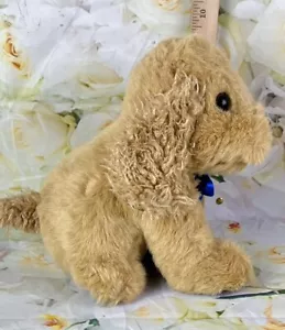 Cocker Spaniel cucciolo cane peluche coccola con peluche marrone e marrone 11 pollici - Foto 1 di 9