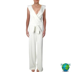 Lauren Ralph Lauren Women's Talliah Wide Leg Jumpsuit Women's Size 4 Ivory NEW - Picture 1 of 3