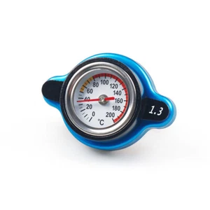 For Racing Thermostatic Gauge Radiator Cap 1.3 bar Big Head Water Temp Meter - Picture 1 of 6