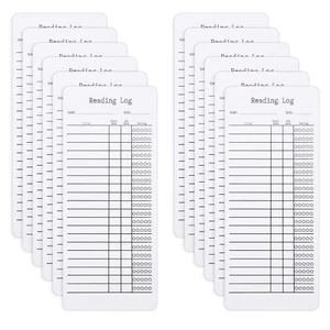 12pcs 2024 Reading Log Double-Sided Book Tracker Bookmarks - Picture 1 of 6