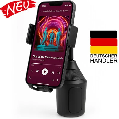Handyhalterung für Getränkehalter Handyhalter Smartphone Halterung Cup Holder - Bild 1 von 4