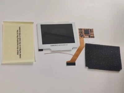 Upgrade Your Gaming: Game Boy Advance SP GBA SP IPS V2 Backlit Screen Kit White - Image 1 of 4