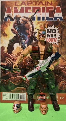 Marvel Legends NUKE - GIANT-MAN BAF WAVE + GREAT COMIC  CAPTAIN AMERICA # 012 Cover