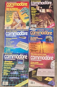 Lot of 7 Commodore Computer Magazine and Power/Play (1985, 1986) + Bonus June 84 - Bild 1 von 2