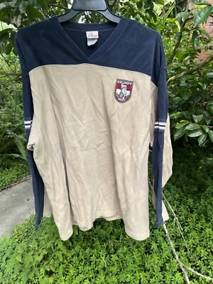 SUÉTER De Colección DISNEY STORE Grumpy Cuello en V Manga Larga Tostado Azul Marino Hombres Talla 2XL Foto 1 de 4