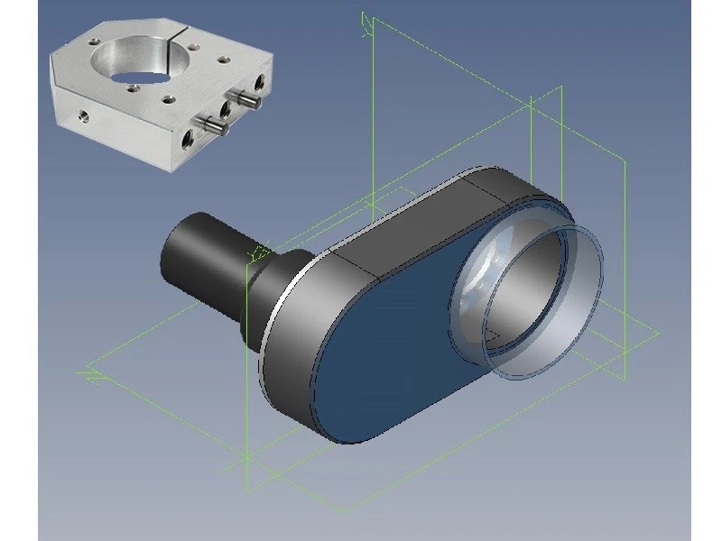 Set Eurohalsaufnahme + Absaugung für Kress CNC Fräse Fräsmaschine Portalfräse - Bild 1 von 1