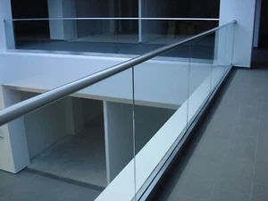 Ganzglasgeländer Balkongeländer Geländer Balkon Terasse (Ohne Glas)Selbstmontage - Bild 1 von 11