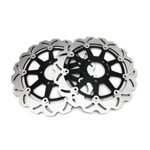 2 Front Brake Rotors GSXR 600 750 97-03 For Suzuki Hayabusa GSX 1300 R 99-07 - Picture 1 of 10