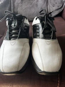 Nike Golf Shoes Saddle Blk/White Almost Vintage Womens Sz. 8.5X USED from 2005 - Picture 1 of 8