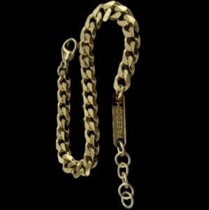Pulsera Hombre Cadena Bordillo Dorado Freedom De Firmado Acero Inoxidable - Imagen 1 de 14