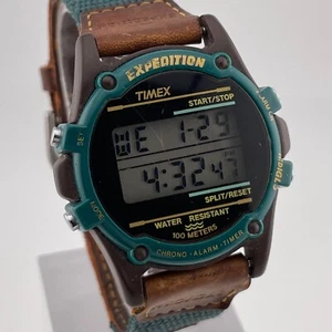 Timex Expedition Watch Mens Vintage Digital Chronograph Alarm Timer 40mm Case - Picture 1 of 14