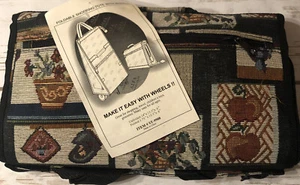 Quilt Tote Purse Travel Bag Light Bag Make It Easy With Wheels New - Picture 1 of 8