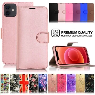 Slim Wallet Case Leather Flip Cover For Apple iPhone 15 Pro 14 Max 13 12 11 XR 7 - Image 1 of 4