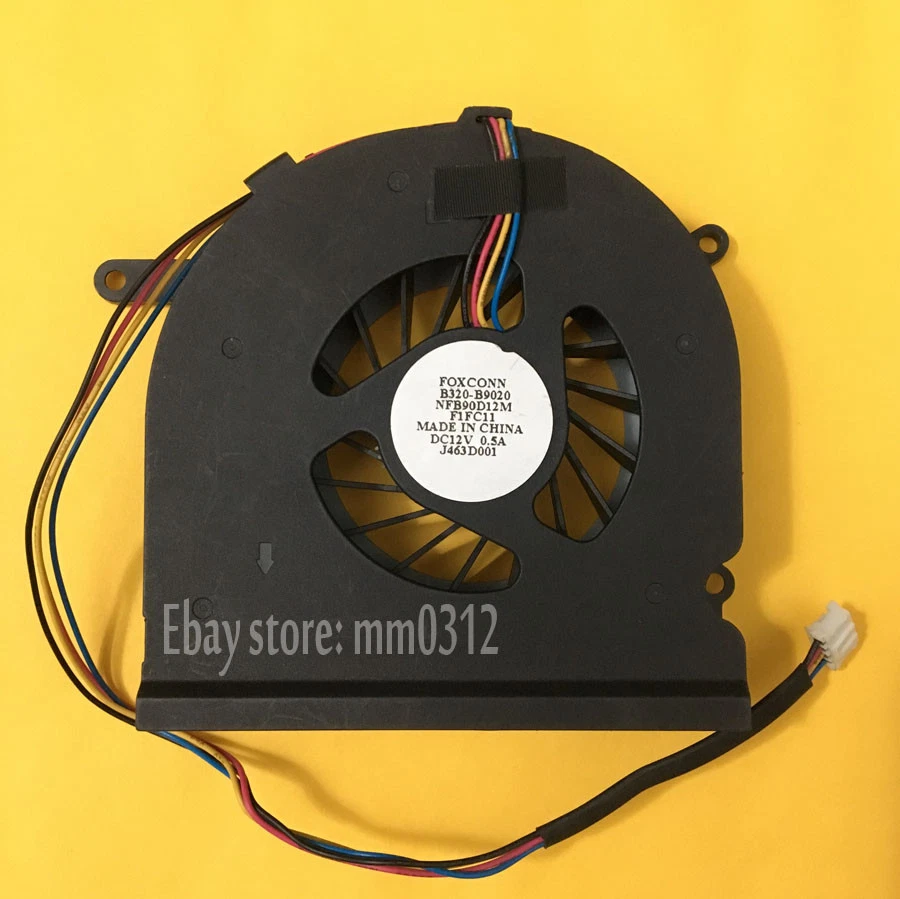 FOXCONN B320-B9020 NFB90D12M F1FC11 DC12V 0.5A J463D001 for Lenovo computer fan - Image 1 of 3