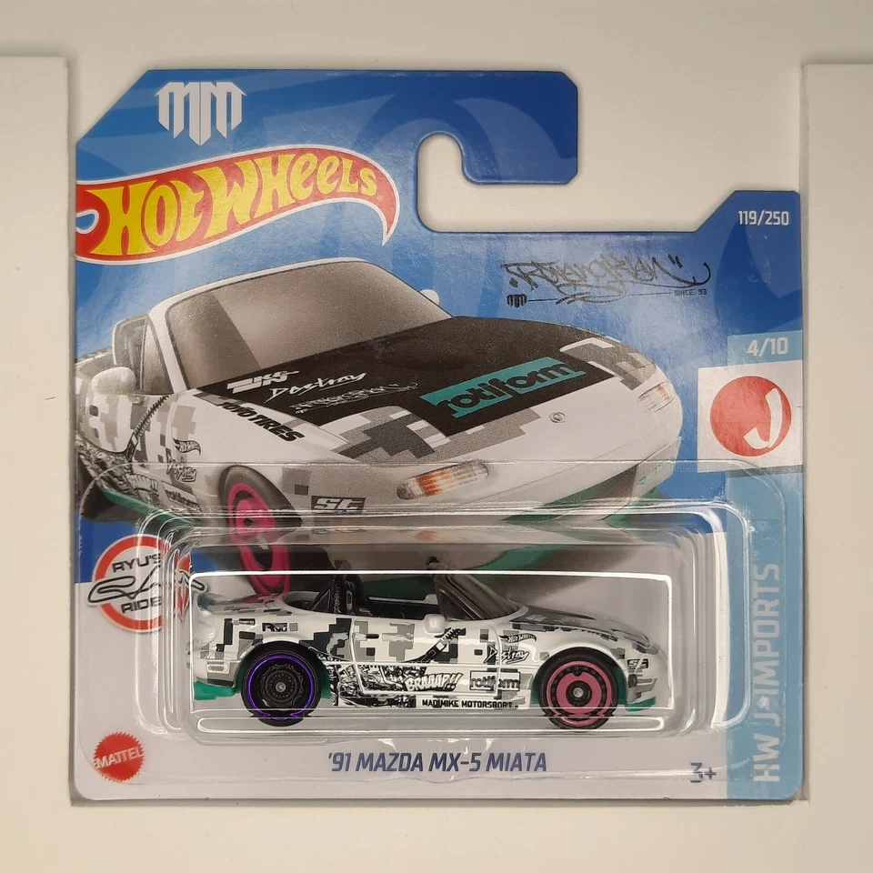 Hot Wheels Mattel 2022 '91 Mazda MX-5 Miata 119/250 HW J-Imports 4/10 - Immagine 1 di 1